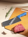 Samura ARNY Stonewash Modern Cleaver 8.2" turquoise 