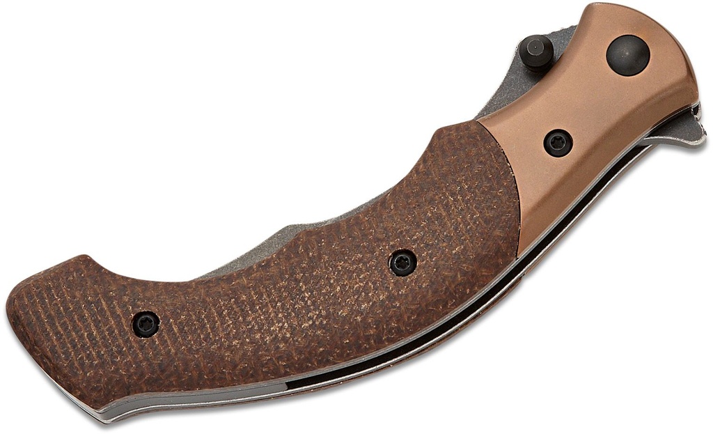 CRKT Alan Folts Ritual Compact Knife Brown Micarta