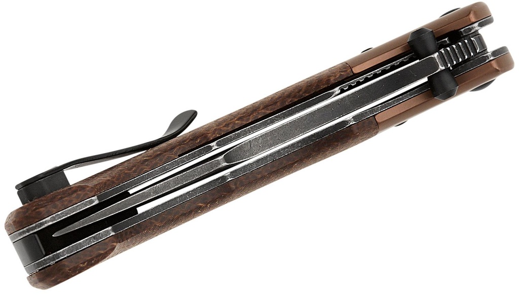 CRKT Alan Folts Ritual Compact Knife Brown Micarta