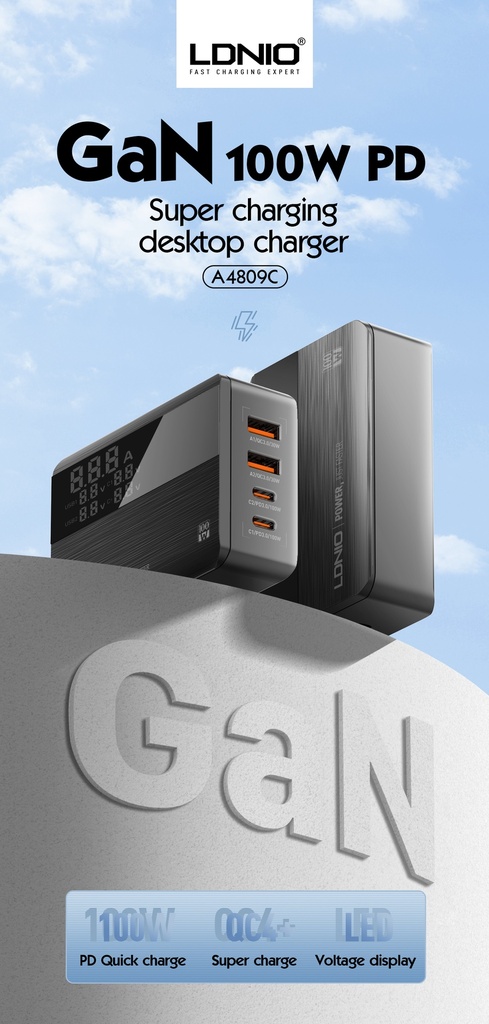 LDNIO HOME CHARGER 100W - A4809C