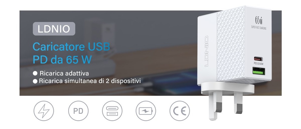 LDNIO HOME CHARGER A2620C