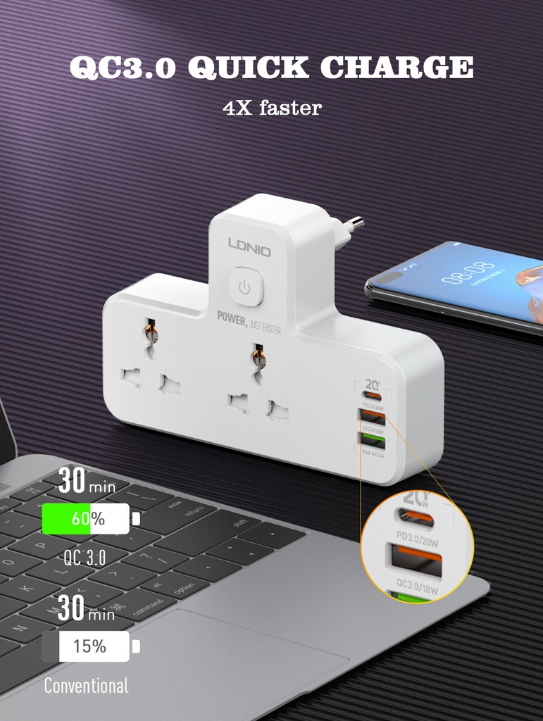 LDNIO POWER SOCKET SC2311