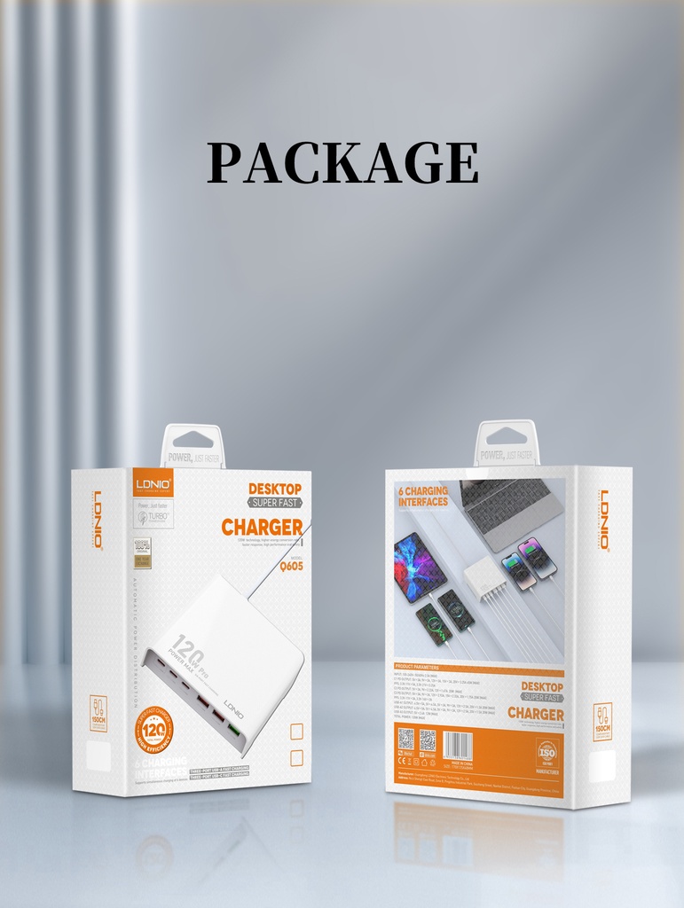 LDNIO 120W Home Charger Q605