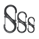 Nite Ize S-Biner SlideLock Set #2, #3, #4 - Black  Black