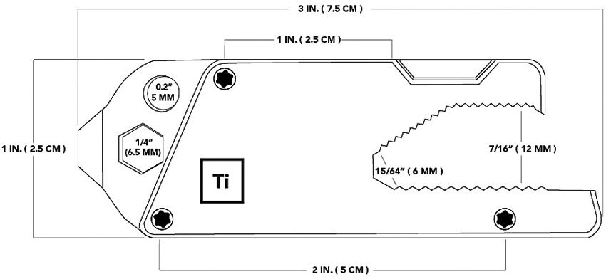 Big Idea Design Deluxe Ti Pocket Tool 