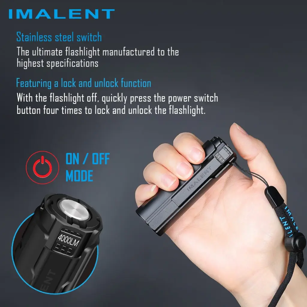 Imalent LD70 Luxury 4000 lumens - Royal Blue 