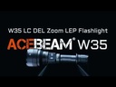 Acebeam W35 LC DEL Zoom LEP Flashlight