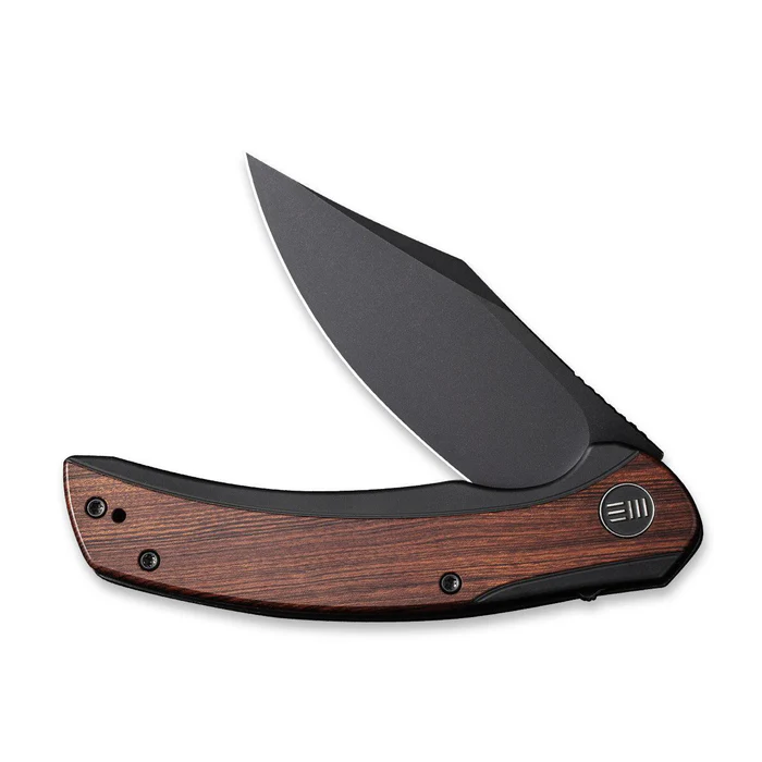 WE KNIFE Snick Flipper Knife Titanium & Wood Handle