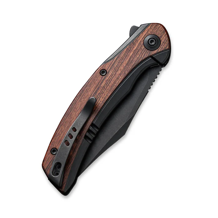 WE KNIFE Snick Flipper Knife Titanium & Wood Handle