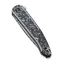 WE KNIFE Smooth Sentinel Flipper Knife Titanium & Carbon Fiber Handle