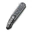 WE KNIFE Smooth Sentinel Flipper Knife Titanium & Carbon Fiber Handle