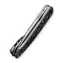 WE KNIFE Smooth Sentinel Flipper Knife Titanium & Carbon Fiber Handle