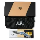 WE KNIFE Smooth Sentinel Flipper Knife Titanium & Carbon Fiber Handle