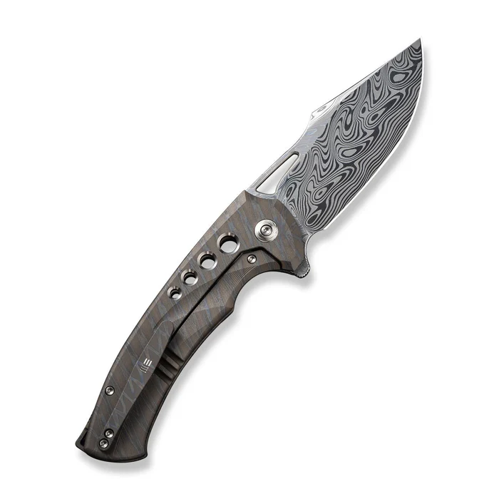 WE KNIFE Swiftfin Flipper & Thumb Hole Knife Titanium Handle