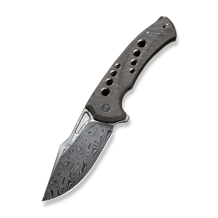 WE KNIFE Swiftfin Flipper & Thumb Hole Knife Titanium Handle