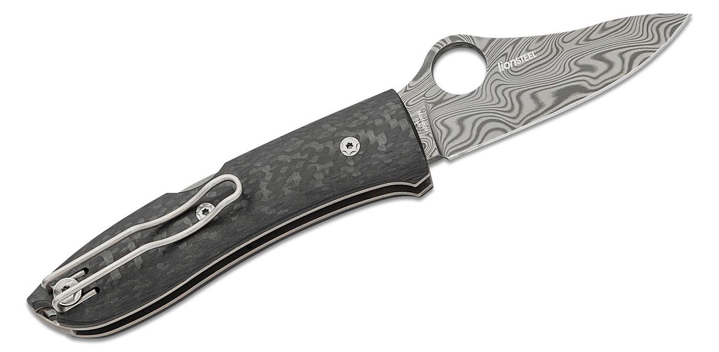 Spyderco SpyOpera - Carbon Fiber - Damasteel Blade - Sprint Run
