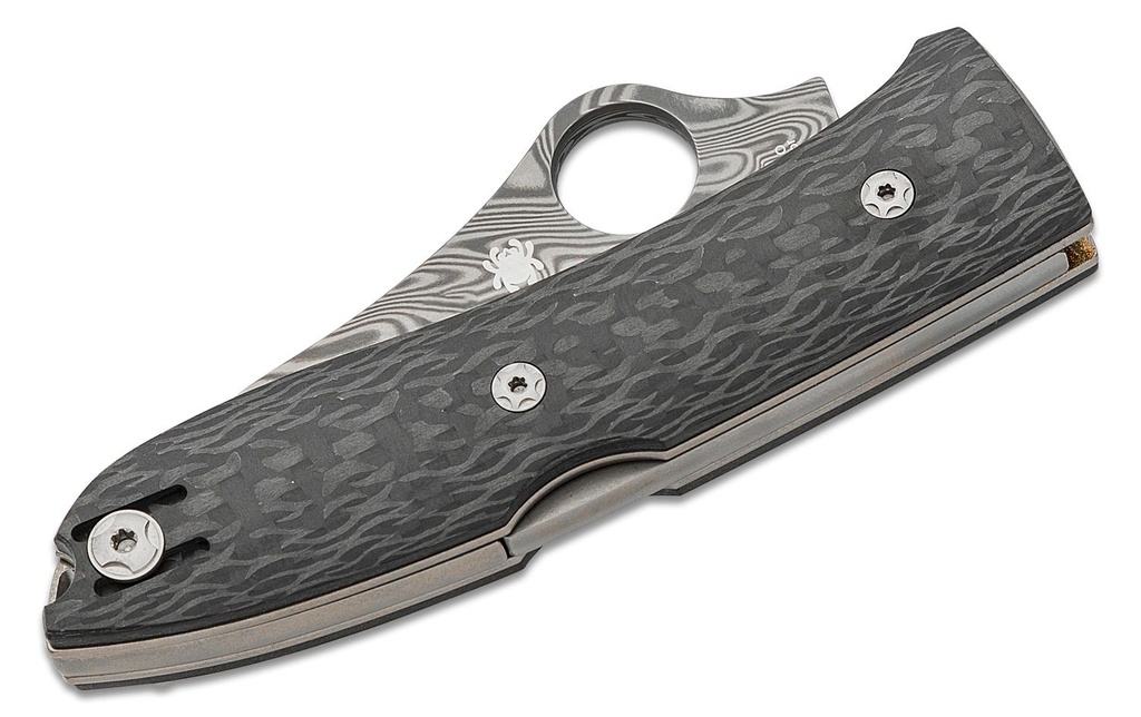 Spyderco SpyOpera - Carbon Fiber - Damasteel Blade - Sprint Run