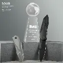 WE KNIFE Solid Bead Blasted Integral Handle
