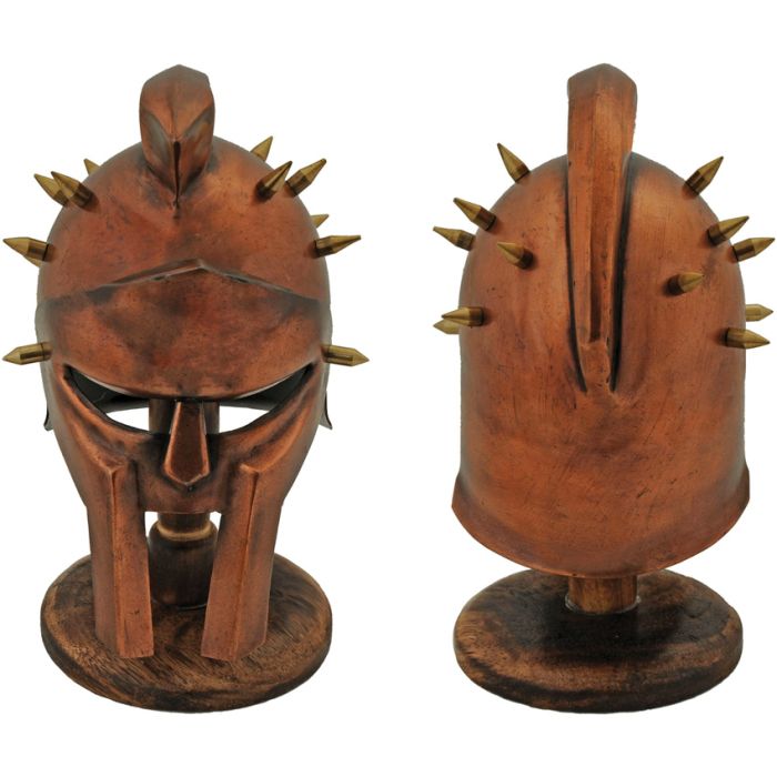 Mini Gladiator Helmet w/ Stand 