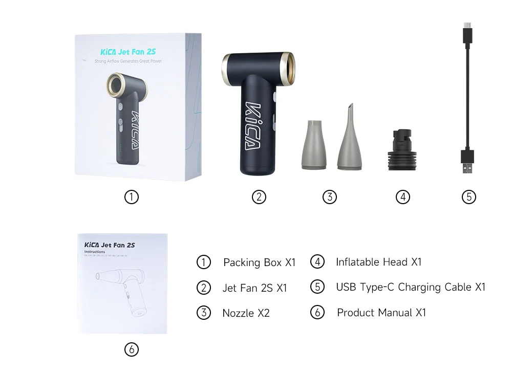 Kica Jet Fan 2S - Black