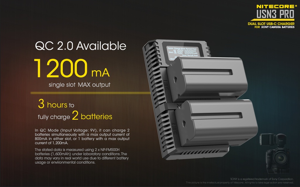 Nitecore USN3 Charger