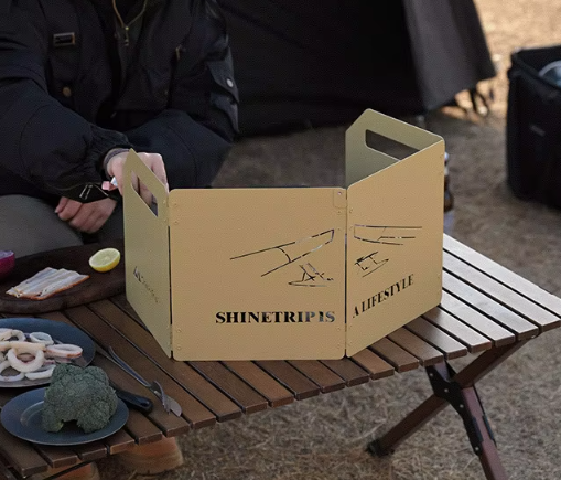 Shine trip Camping windshield set Khaki