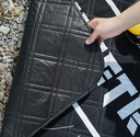 Shine trip Tactical Picnic Blanket Black - Small
