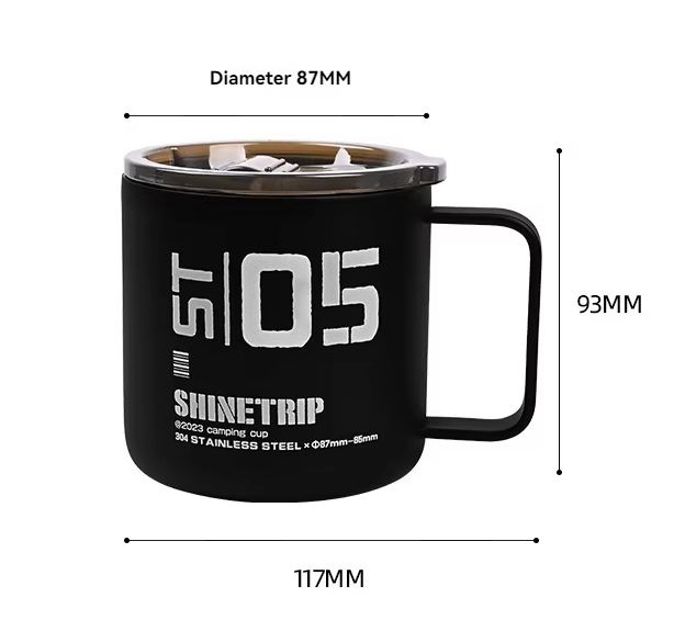 Shine trip Tactical Camping Cup - Black