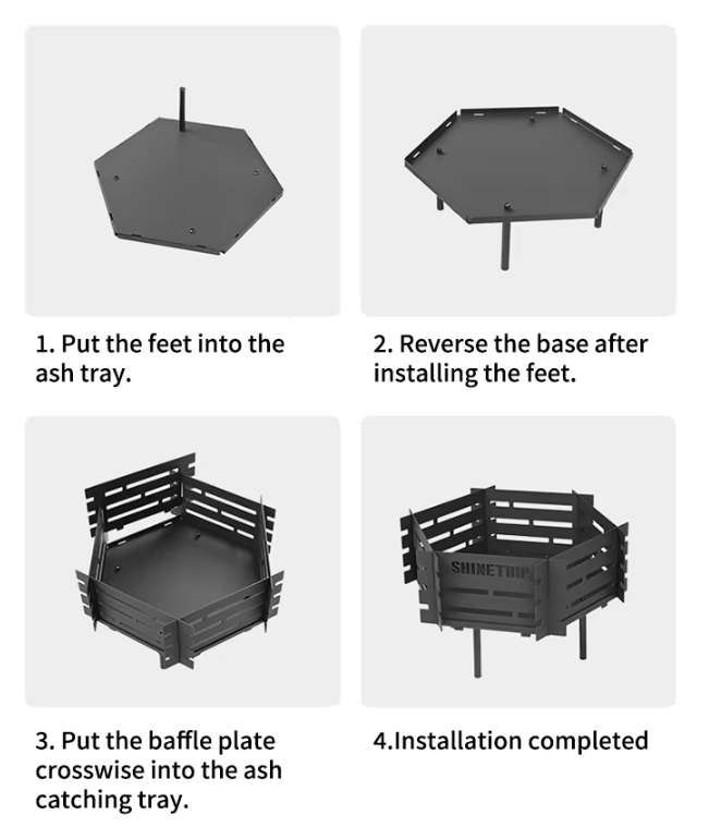Shine trip Fire Burning Table Full Set