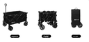 Shine trip Camping Trolley Black Wide Wheels 