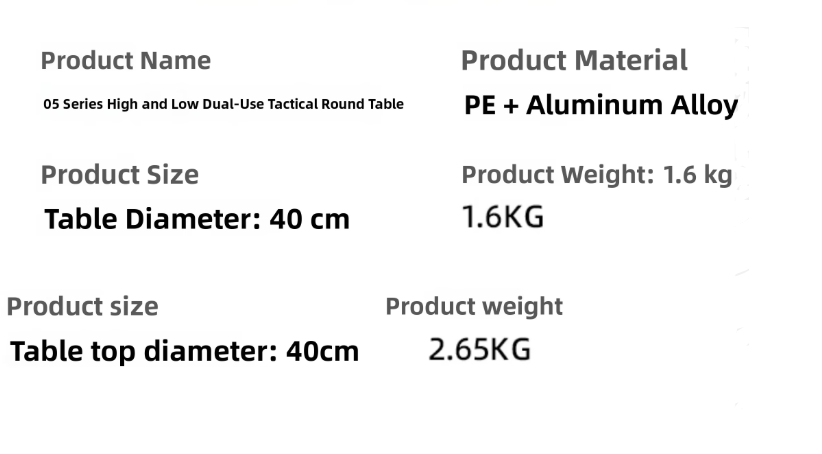 Shine trip Tactical round table - Green
