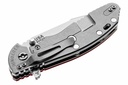 Hinderer XM-24 Harpoon Spanto S45VN - Stonewashed Titanium & Blade - Red G-10
