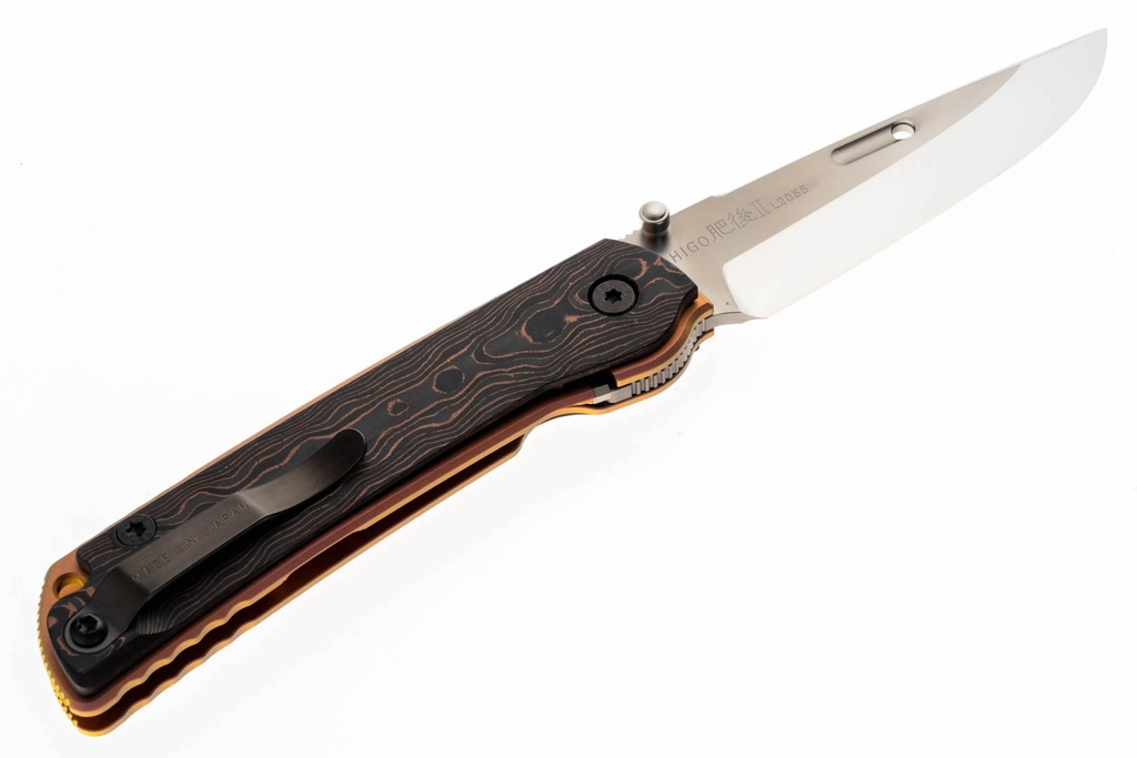 Higo II X-FCF - Camo Copper - ZDP-189 Clad by VG-10 Blade 