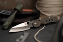 Spyderco Smock - Green Canvas Micarta - Satin CPM 20CV Blade - DLT Exclusive 