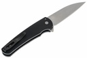 Pro-Tech Malibu Wharncliffe - Black Handle - Stonewashed Blade