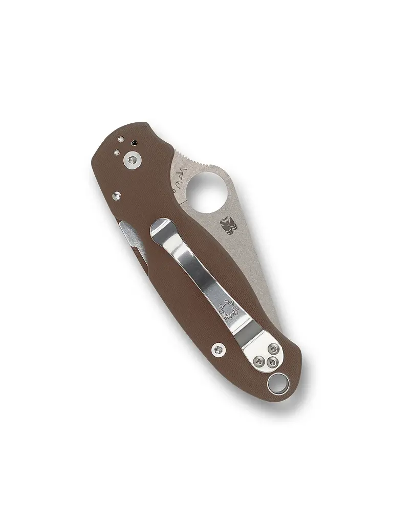 Spyderco Para 3 Brown G-10 CPM 15V Sprint Run