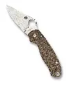 Spyderco Para 3 Brown Canvas Micarta CPM Cru-Wear