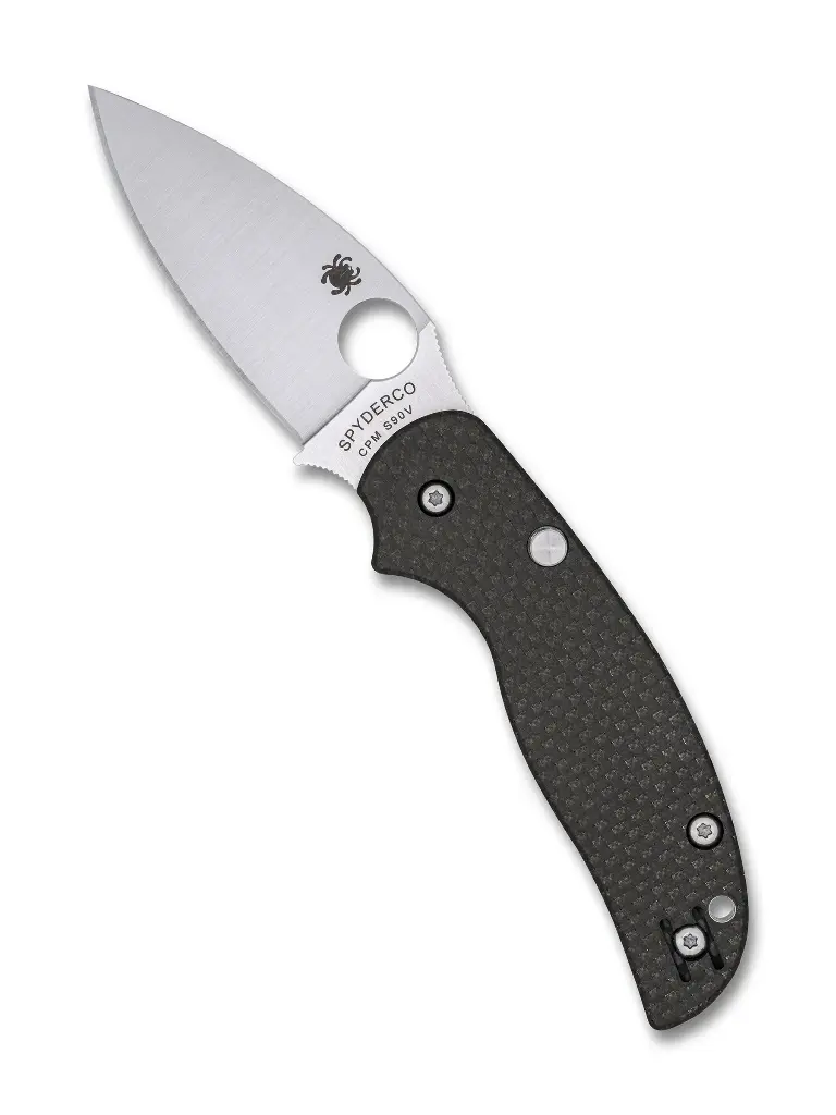 Spyderco Sage 6 Button Release Compression Lock Carbon Fiber CPM S90V Sprint Run