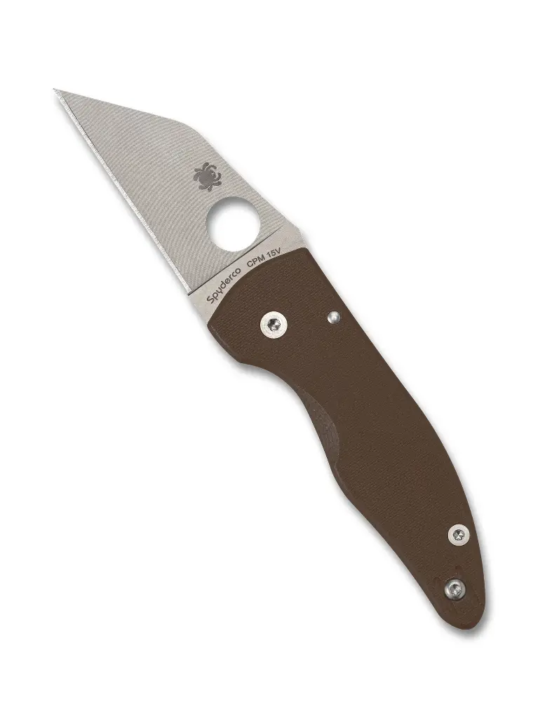 Spyderco MicroJimbo Brown G-10 CPM 15V Sprint Run