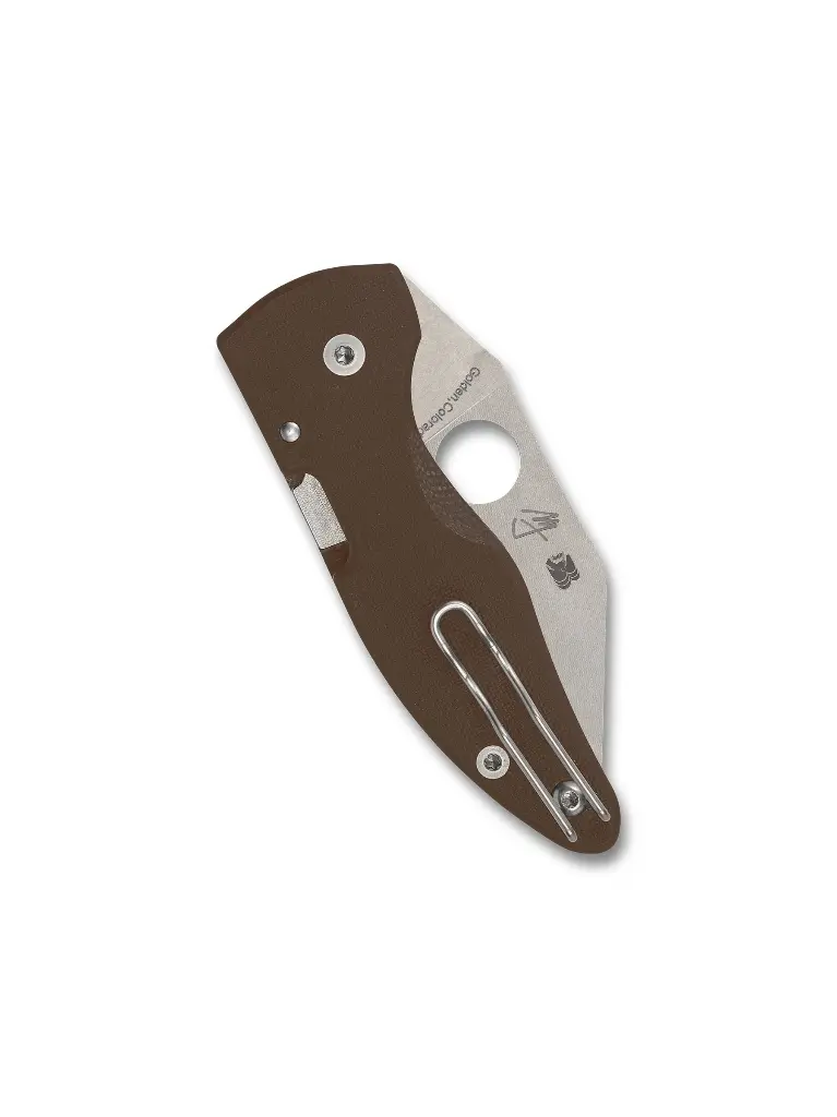 Spyderco MicroJimbo Brown G-10 CPM 15V Sprint Run