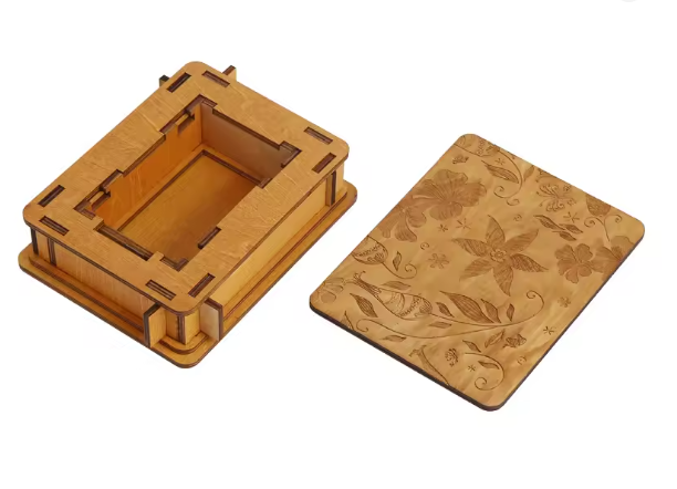 BRAIN PUZZLE Wood Secret Box