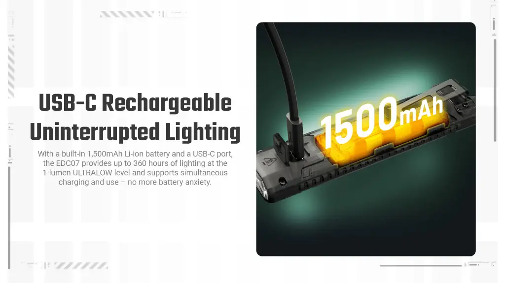 Nitecore Flashlight EDC07 - Desert Tan