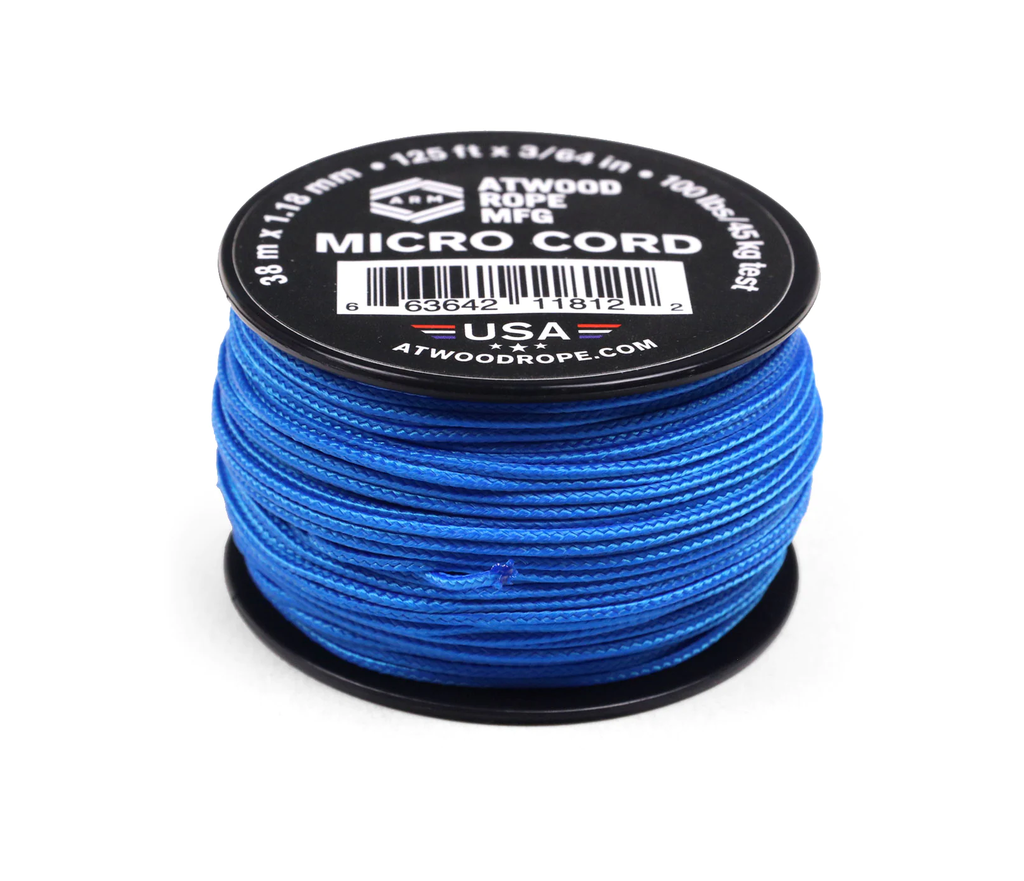 Atwood Rope MFG Micro Cord 125ft Blue