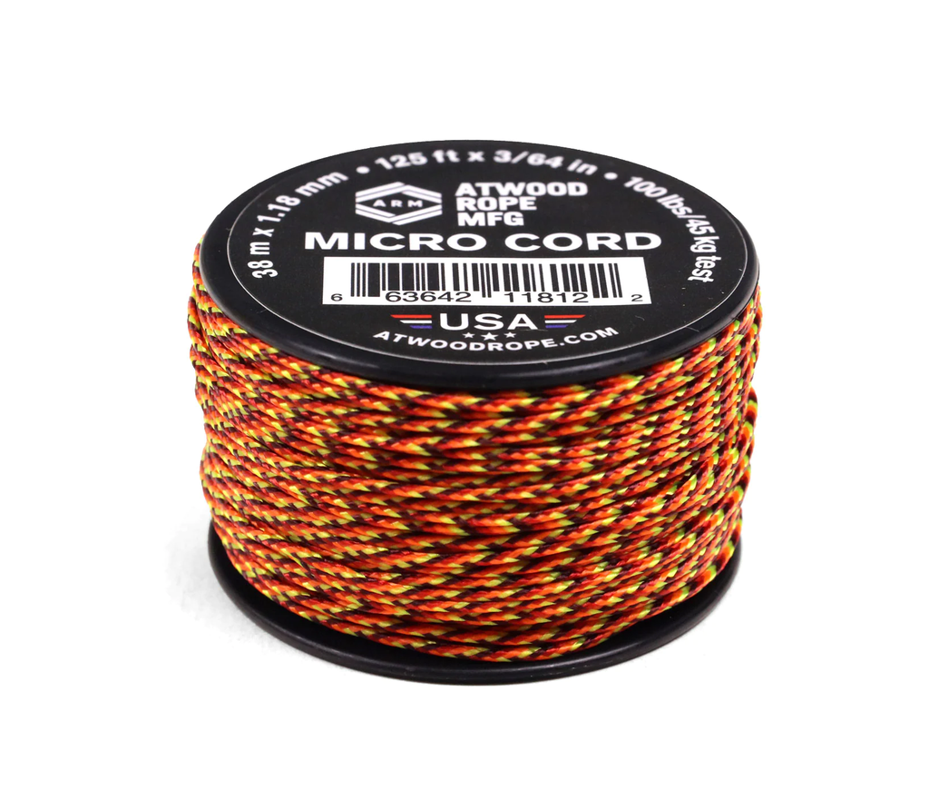 Atwood Rope MFG Micro Cord 125ft Fireball