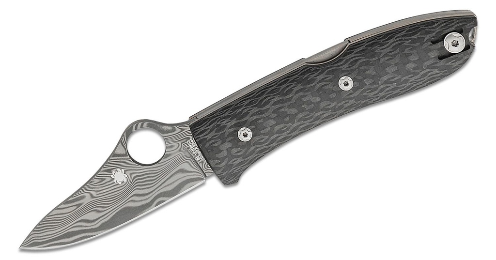 Spyderco SpyOpera - Carbon Fiber - Damasteel Blade - Sprint Run
