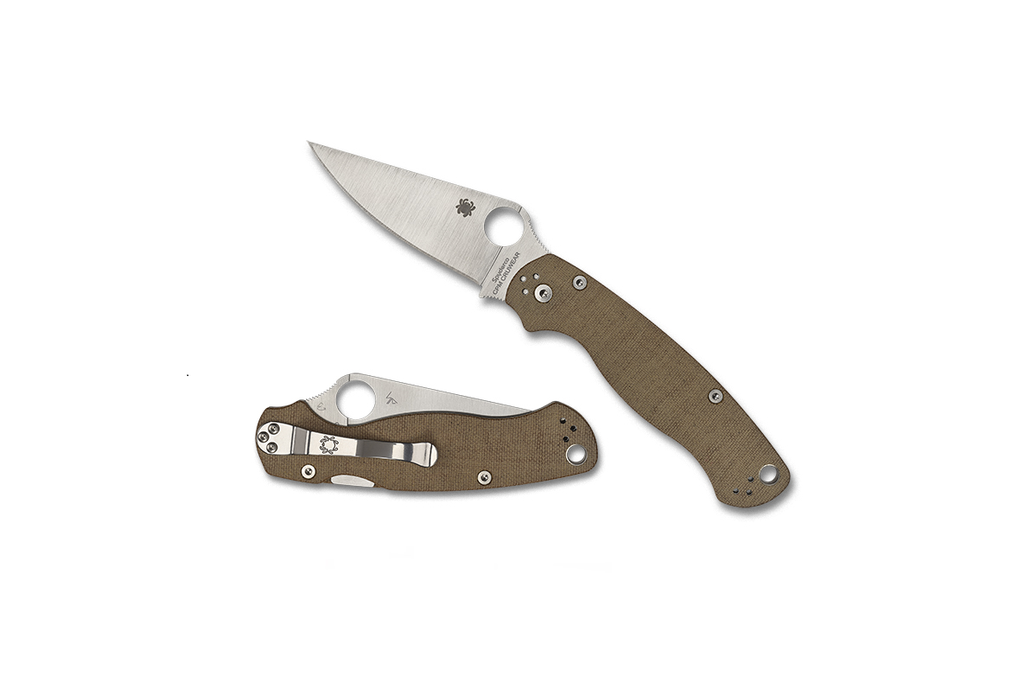 Spyderco PARA MILITARY 2 CPM CRU-WEAR MICARTA