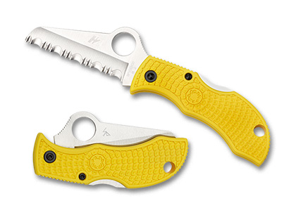 Spyderco MANBUG  SALT  FRN YELLOW SHEEPFOOT