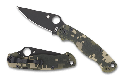 Spyderco PARA MILITARY 2 G-10 DIGITAL CAMO/BLACK BLADE