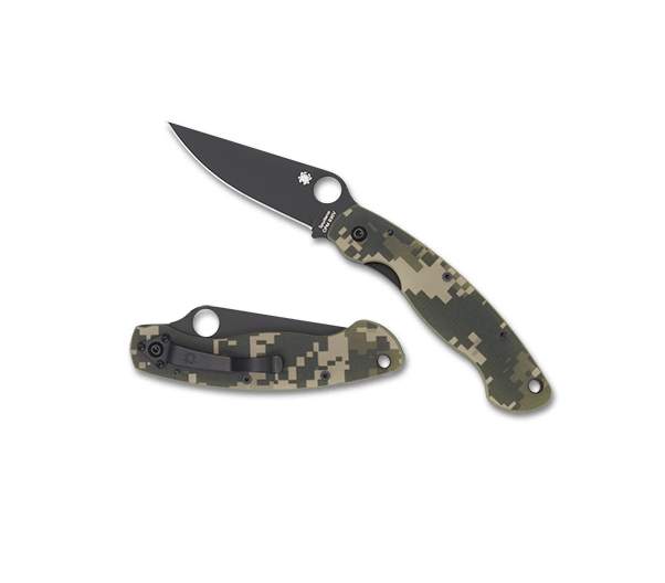 Spyderco MILITARY MODEL G-10 CAMO / BLACK BLADE