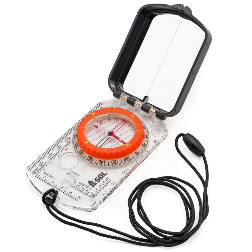 SOL Sighting Compass with Mirror